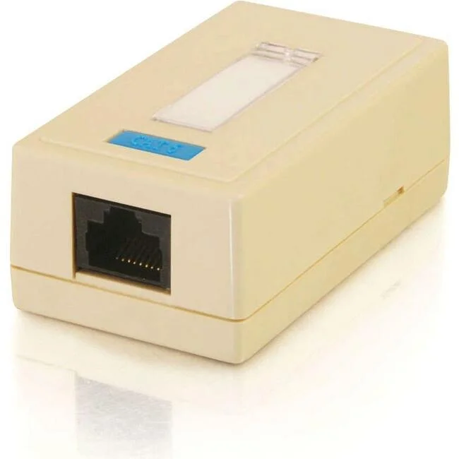 1-Port Cat5E Surface Mount Box – White