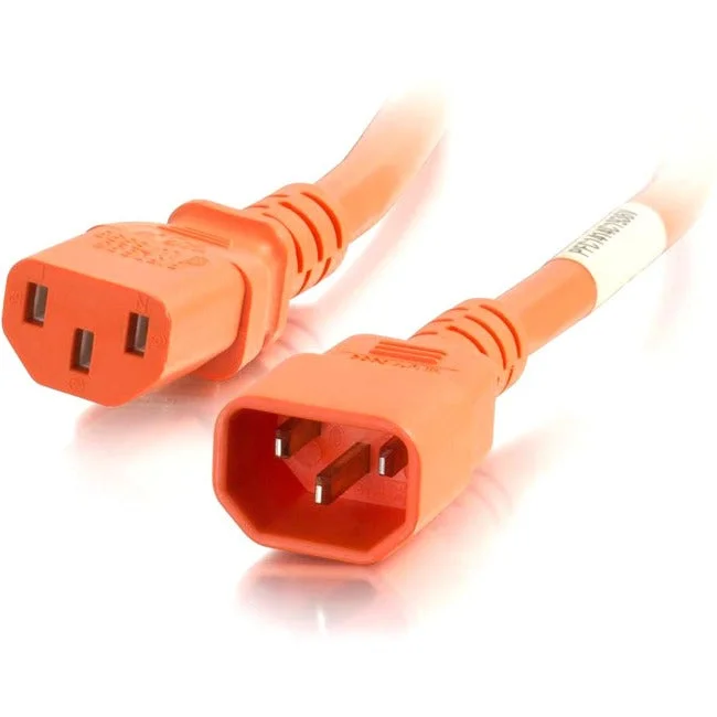 10Ft C14 To C13 18/3 Sjt Orange