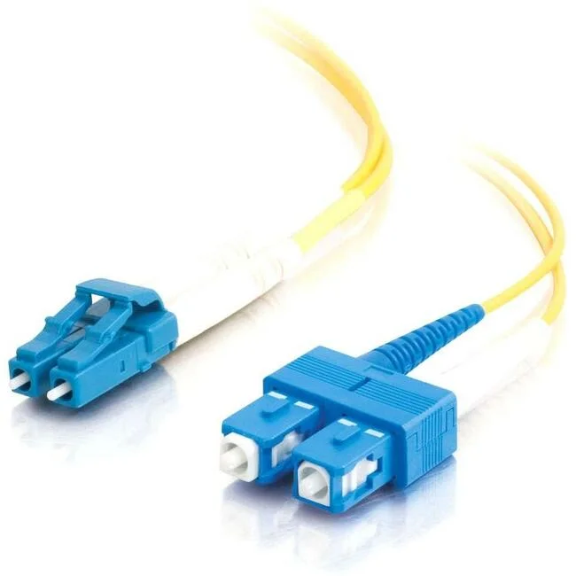 1M Lc-Sc 9/125 Os2 Duplex Single-Mode Pvc Fiber Optic Cable – Yellow