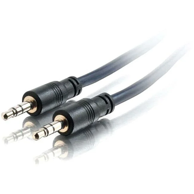 35Ft 3.5Mm Stereo Audio Cable With Low Profile Connectors M/M – Plenum Cmp-Rated