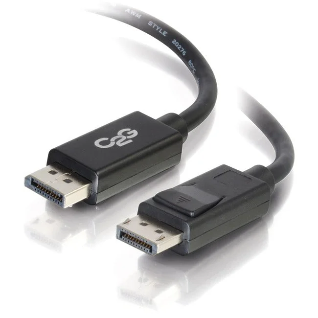 35Ft Displayport Cable With Latches 8K Uhd M/M – Black