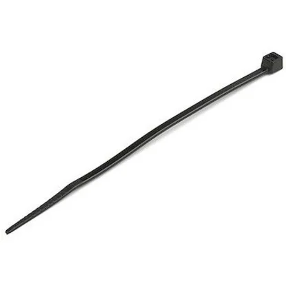 4XEM 100 Pack 8″ Reusable Cable Ties – Black Medium Nylon/Plastic Zip Tie