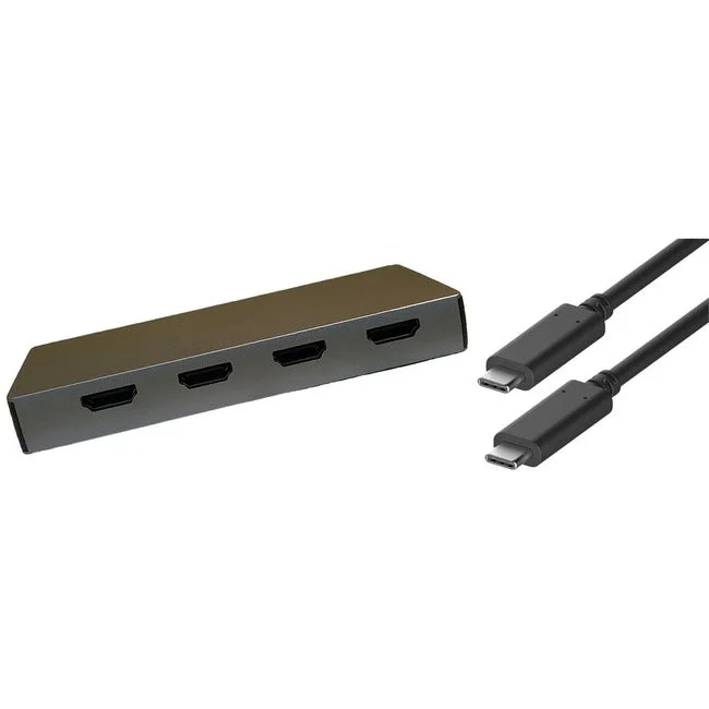 4XEM 6-in-1 4 HDMI port USB-C Dock 4XUSBCHUB09