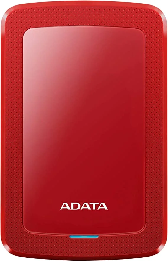 Adata HV300 1 TB Hard Drive – External – Red AHV300-1TU31-CRD