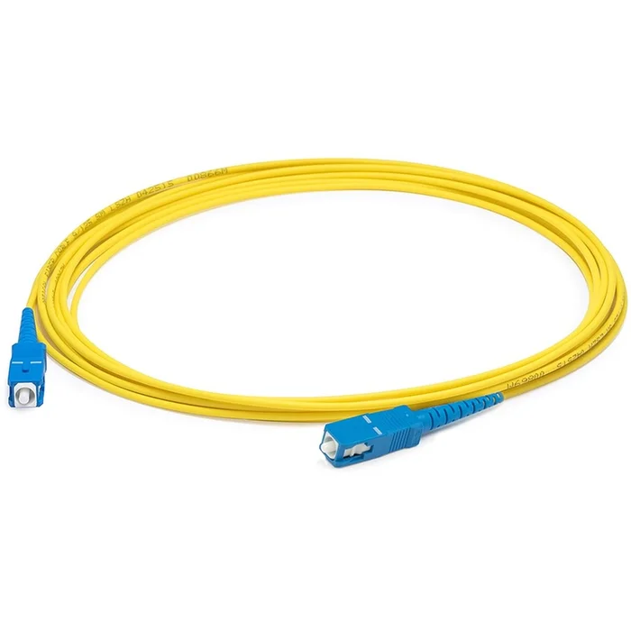 AddOn 93m SC (Male) to SC (Male) Straight Yellow OS2 Simplex Plenum Fiber Patch Cable