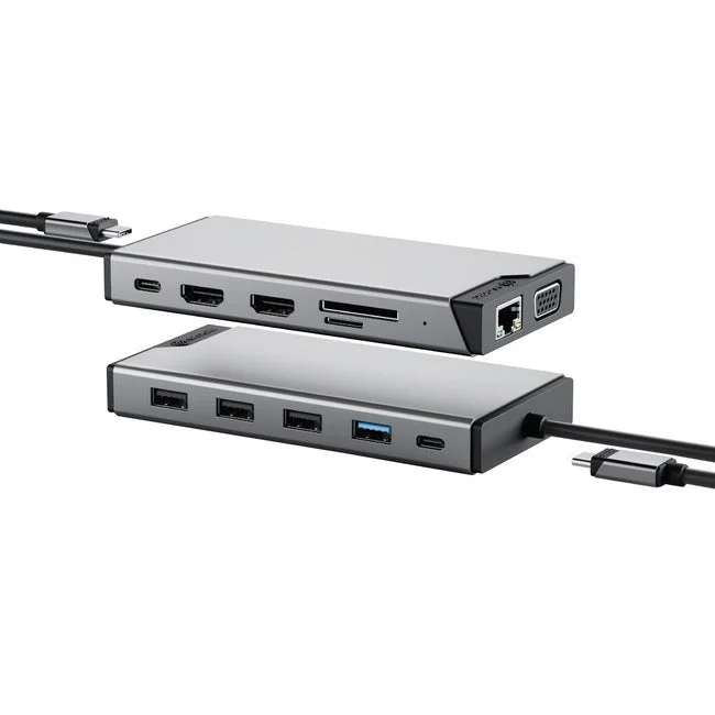 Alogic Universal 12-In-1 Mini Dock – Dv3 – Triple Full Hd Display