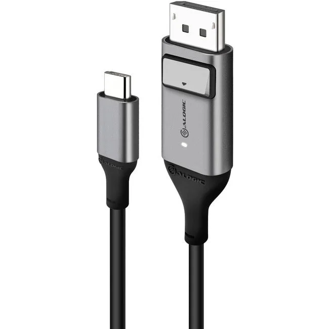 Alogic Usb-C (Male) To Displayport (Male) Cable – Ultra Series – 4K 60Hz -Space Grey – 2M