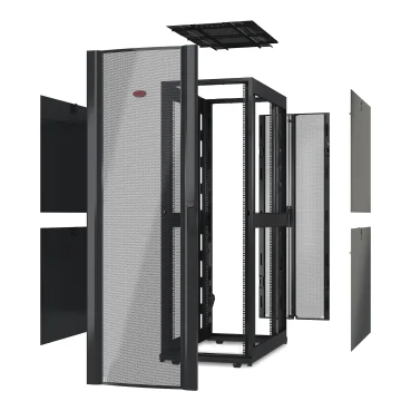 APC AR3157X617 | NetShelter SX, Server Rack Enclosure, 48U, without Sides and Doors, Black, 1991H x 600W x 1070D MM