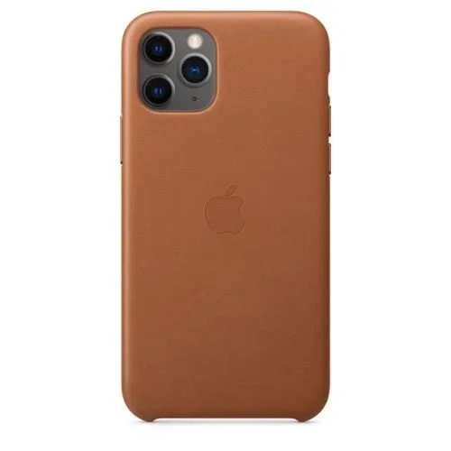 Apple Leather Case for iPhone 11 Pro – Saddle Brown