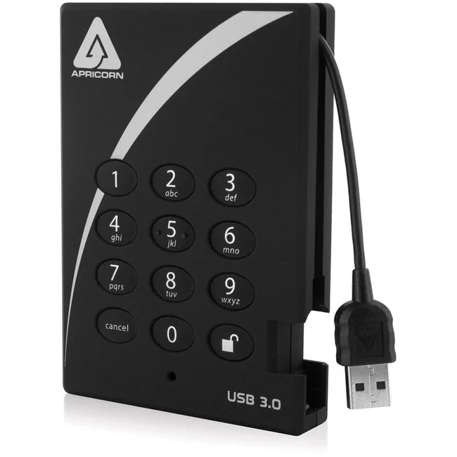 Apricorn Aegis Padlock A25-3Pl256-1000 1 Tb Hard Drive – External