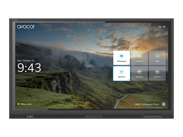 avocor AVE-5540 Collaboration Display – 55″ LCD – Infrared (IrDA) – Touchscreen – 3840 x