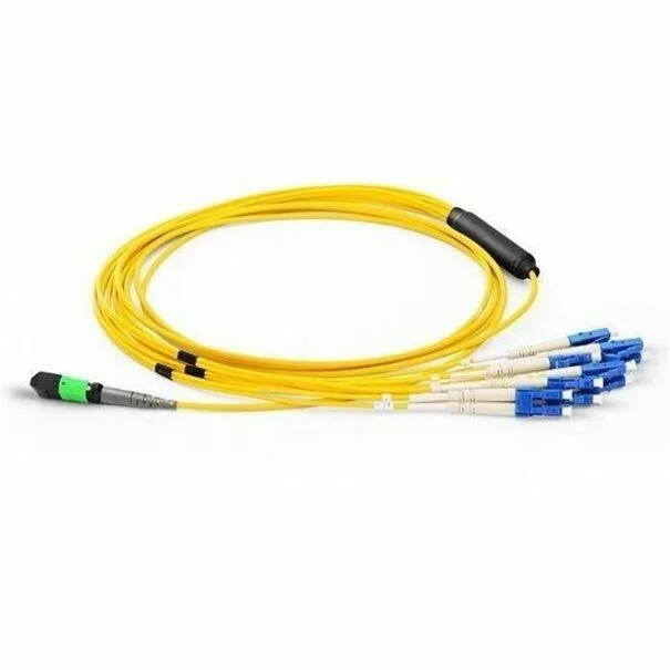 Axiom MPO Female to 4 LC Singlemode 9/125 Fiber Breakout Cable 1m – TAA Compliant