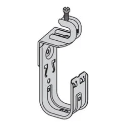 B-Line BCH64-C442 | 4″ J-Hook With Screw-On Beam Clamp Fastener, Rotates 360 Deg; Beam Flange Thickness: 1/8″ – 5/8″