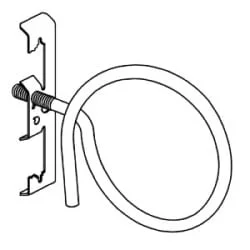 B-Line BR-32-4T-W2 | Bridle Ring Assembly, Rod & Wire, #12 Wire Thru 1/4″ Plain Rod