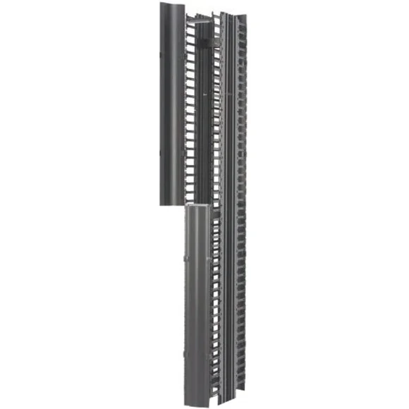 B-Line RCM+ Vertical Cable Manager, Dual Sided High Density, 6″W X 84″H, Flat Black