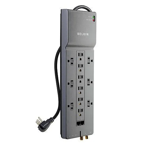 Belkin 12-Outlet Surge Suppressor Black 12 Ac Outlet(S) 125 V