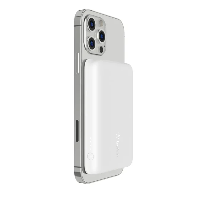 Belkin 2500mAh Magnetic Wireless Power Bank, USB Type-C, White – BPD002btWH