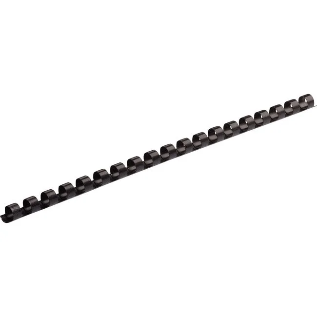 Binding Combs Plastic – Black 1/4In 25Pk,Dds Must Be Ordered In Multiples Of Cas