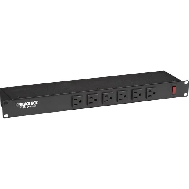 Black Box 19 Rackmount Power Strip with Front Outlets – 120VAC PS189A-R2