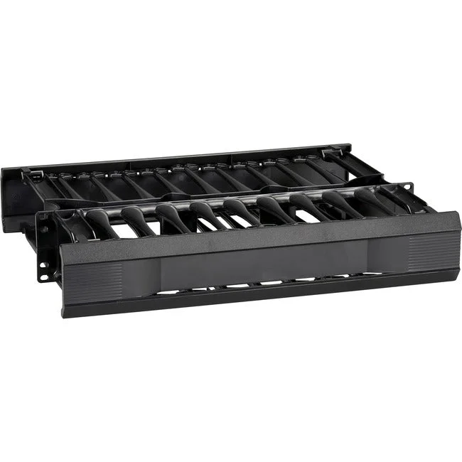 Black Box Horizontal IT Rackmount Cable Manager – 2U, 19 ECMH2UD