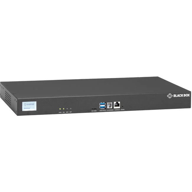 Black Box LES1700 Series Console Server – POTS Modem, Dual 10/100/1000 LES1732A-R2