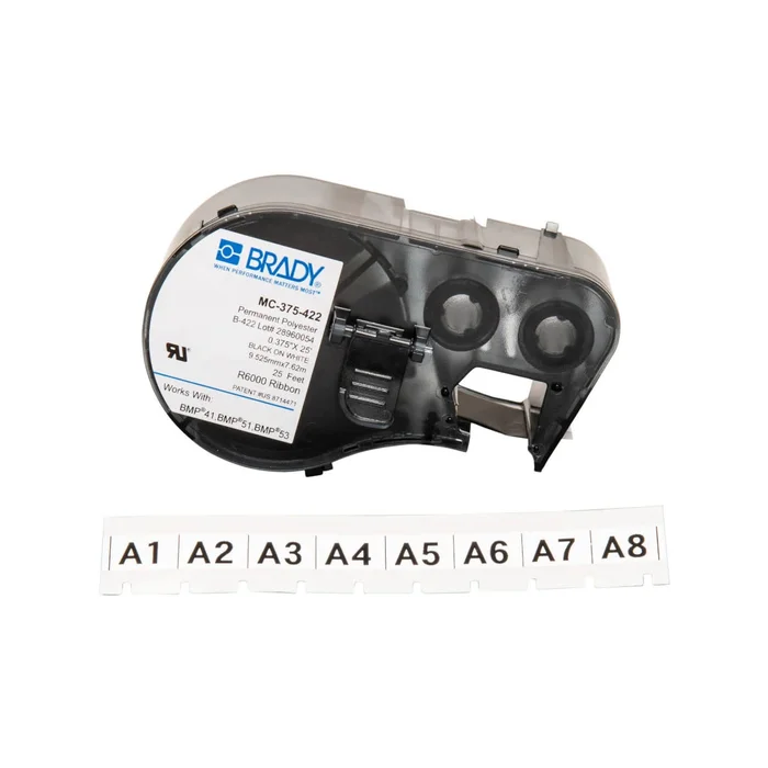 Brady Corporation MC-375-422 | BMP51/BMP53/BMP41 Label Maker Cartridge, 25′ x 0.375″