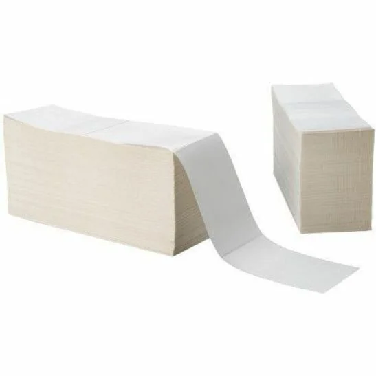 Brother 4in x 6in White Premium Direct Thermal Paper Labels, Die-Cut Fanfold
