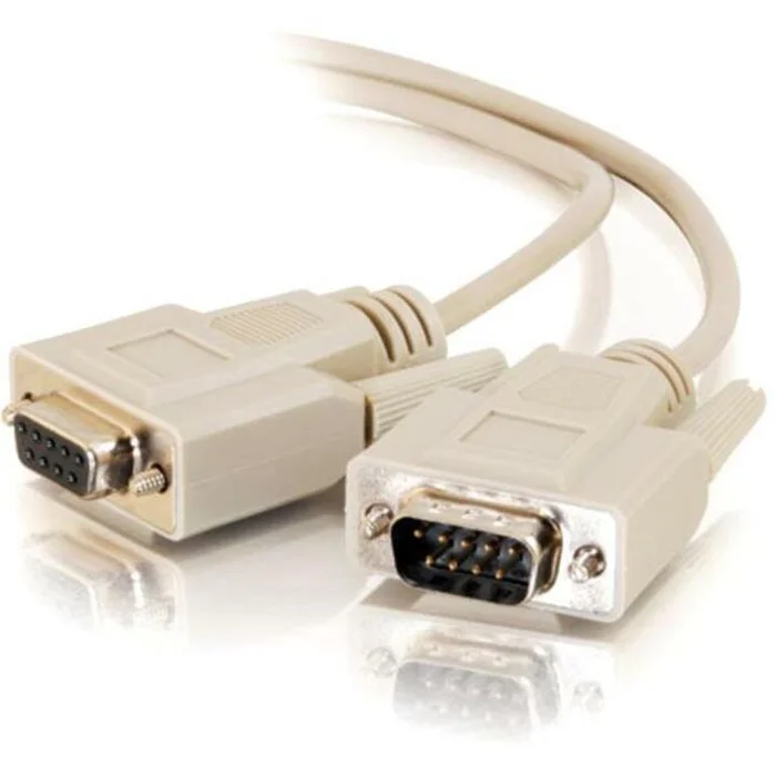 C2G 10ft DB9 M/F Extension Cable – Beige