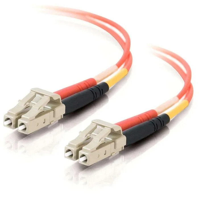 C2G 15M Lc-Lc 50/125 Om2 Duplex Multimode Pvc Fiber Optic Cable (Usa-Made) – Orange
