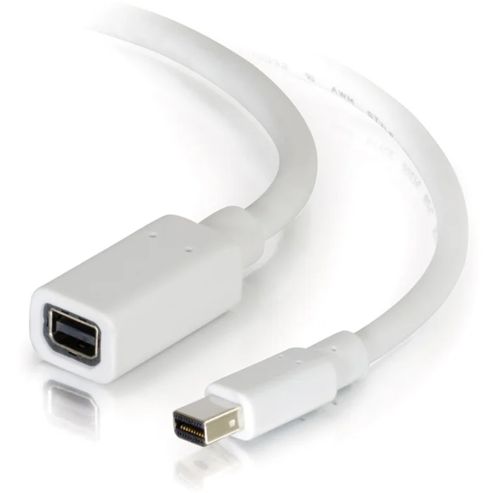 C2G 6ft Mini DisplayPort Extension Cable M/F – White