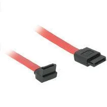 C2G 7-Pin 180° To 90° Serial Ata Device Cable 18″ Sata Cable Red
