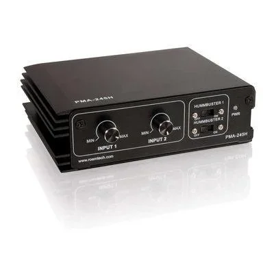 C2G Plenum-Rated 45 Watt Stereo Mixer/Amplifier Black