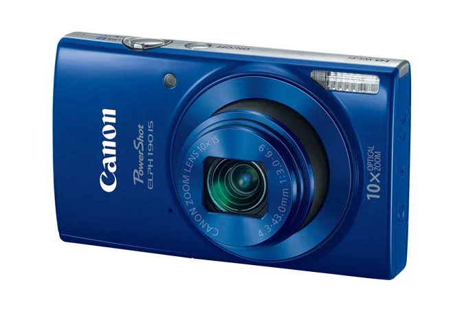 Canon PowerShot 190 IS 20 Megapixel Compact Camera – Blue 1090C001