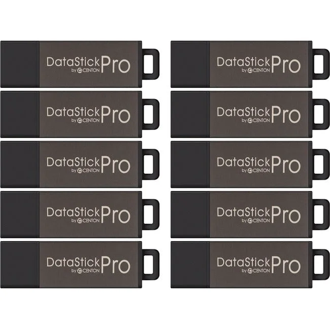 Centon 4GB DataStick Pro USB 2.0 Flash Drive – 10 Pack DSP4GB10PK