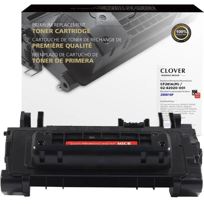 Clover Technologies Remanufactured MICR Laser Toner Cartridge – Alternative for HP CF281A – Black – 1 Pack 200816P