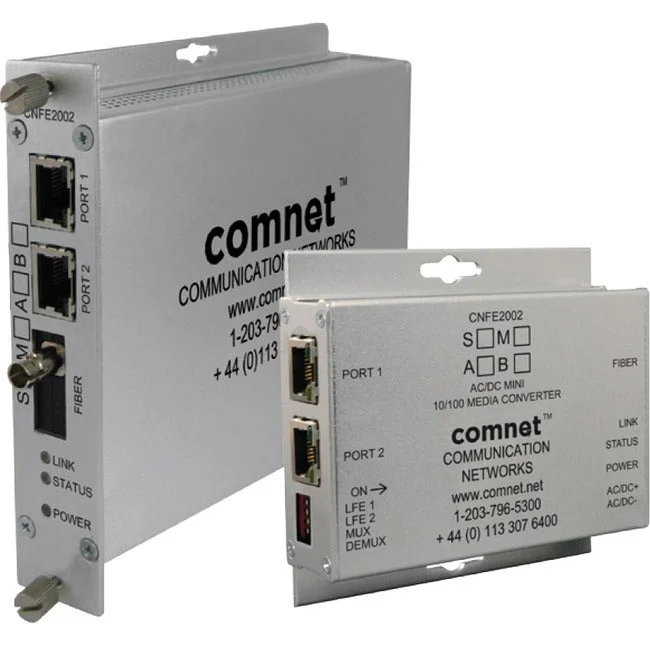 ComNet 2 Ch 10/100 Mbps Ethernet 1310/1550nm, 60 W PoE++, A Side CNFE2002S1APOE/HO/M