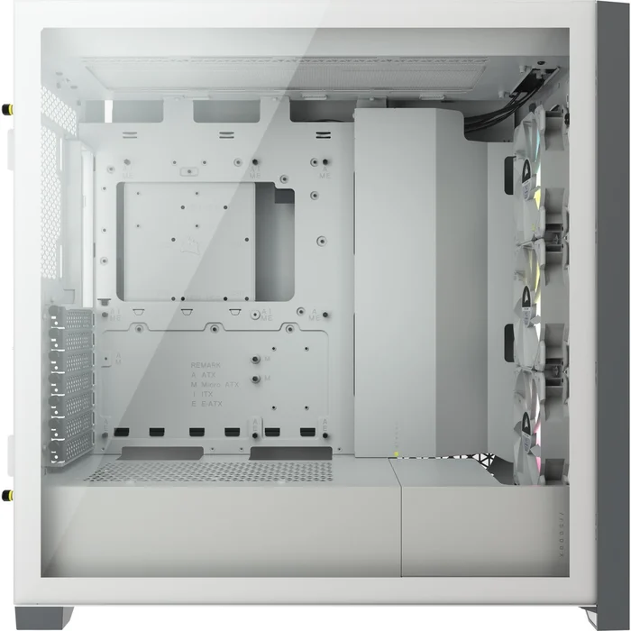 Corsair iCUE 5000X RGB Tempered Glass Mid-Tower ATX PC Smart Case – White