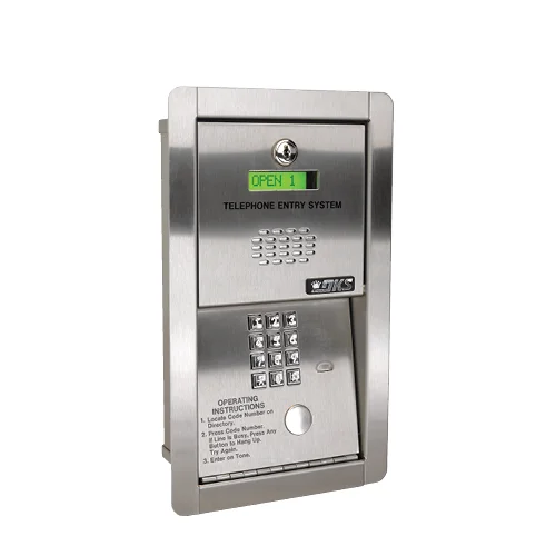 Door King 1802-091 | Telephone Entry System, Electronic Programmable Directory, Flush Mount, 16 Vac, 20 Va, 8.375″ W X 3.25″ D X 14″ H, 16-Digit Dialing, Eeprom Memory