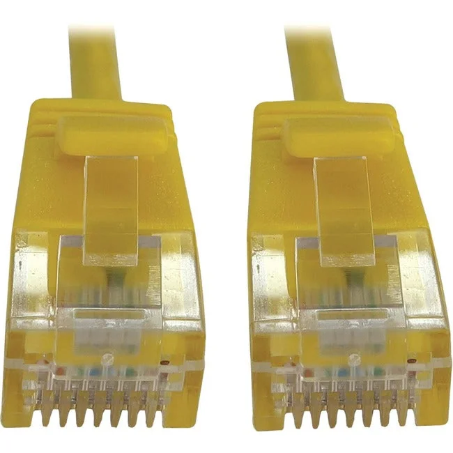 Eaton Tripp Lite Series Cat6a 10G Snagless Molded Slim UTP Ethernet Cable (RJ45 M/M),PoE, Yellow, 5 ft. (1.5 m) N261-S05-YW