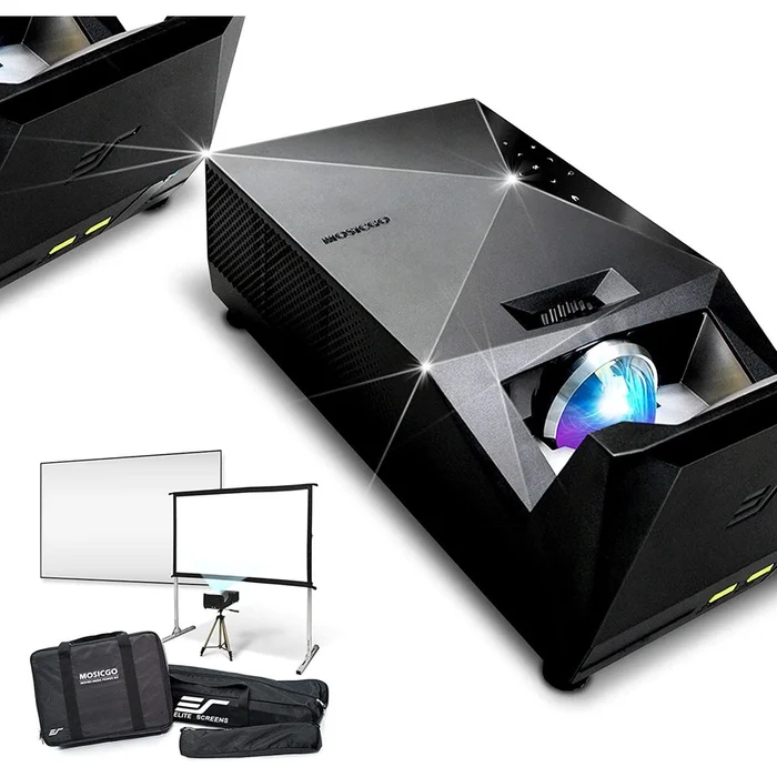 EliteProjector MosicGO MGS-AR103C3 Ultra Short Throw DLP Projector – 16:9 – Portable – Black