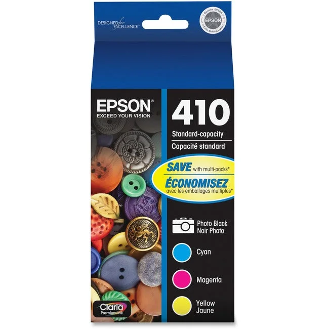 Epson Durabrite Ultra 410 Original Ink Cartridge – Photo Black, Cyan, Magenta, Yellow