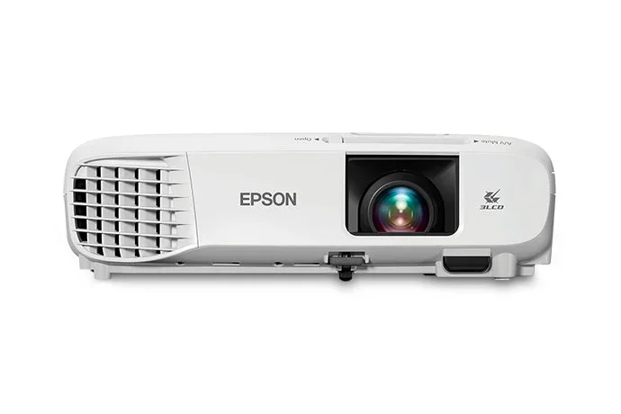 Epson PowerLite S39 Projector, 3LCD SVGA (800 x 600), 3300-Lumen, 15,000:1, White – V11H854020