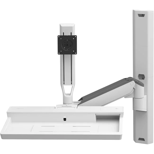 Ergotron CareFit Wall Mount for Keyboard, Monitor, Mount Extension, LCD Display – White 45-618-251