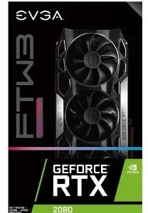 EVGA GeForce RTX 2080 Graphic Card, FTW3 Ultra Gaming Graphic Card, 8 GB GDDR6, 1860 MHz, 256 bit Memory Bus Width, DisplayPort, HDMI, USB Type-C – 08G-P4-2287-KR