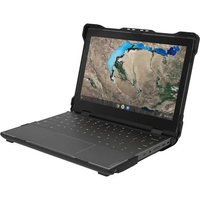 Extreme Shell-S for Lenovo 300e G2 2:1 Yoga Chromebook 11 (Fit for Intel/AMD/MTK) (Black/Clear)” LN-ESS-300E-G2-BCLR