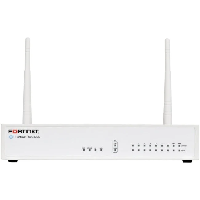 Fortinet FortiWifi FWF-60E-DSL Network Security/Firewall Appliance FWF60EDSLBBDL-879-36