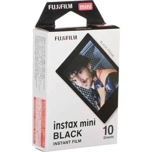 Fujifilm Instax Mini Black Instant Film, 10 Exposures – 16537043