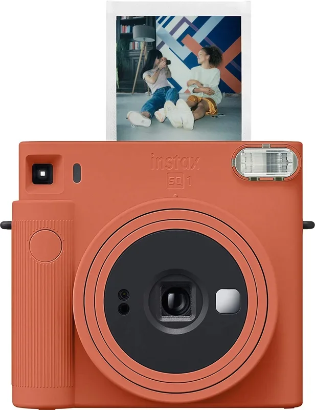 Fujifilm Instax SQUARE SQ1 Instant Camera, Instant Film, Terracotta Orange – 16670510