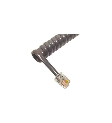 GCHA444006-FDG/ 6′ Med Gray Handset Cord ICC-ICHC406FDG