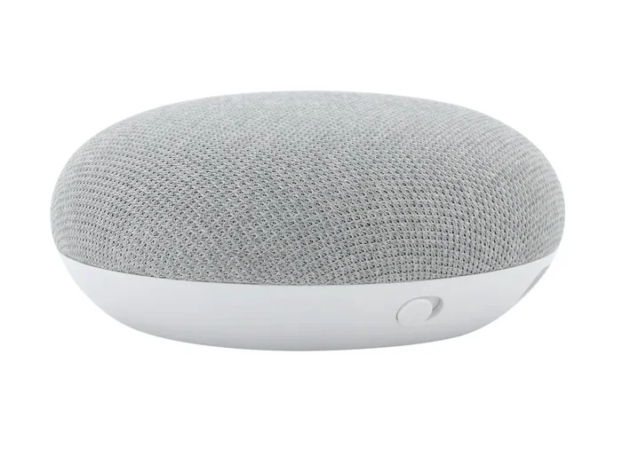 Google Home Mini Smart Speaker with Google Assistant, Wireless Speaker, Dual-Band WiFi, Voice Controller, Bluetooth, Chalk – GA00210-US